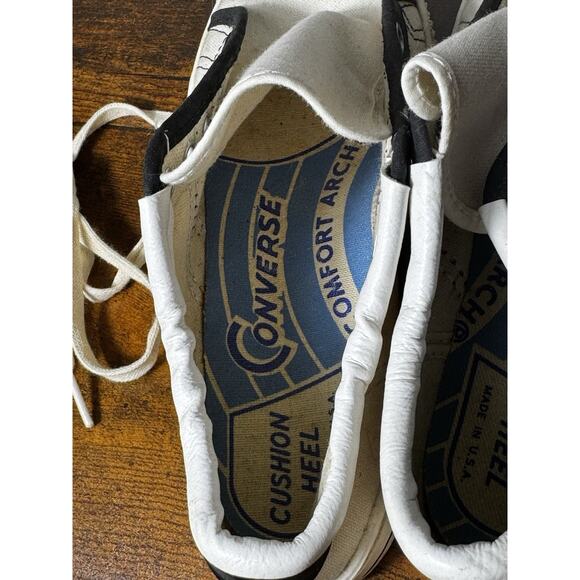 VTG 60s Converse Chuck Taylor Canvas Sneakers Made in USA Size 1.5 Rare 3 Stripe - Picture 5 of 6